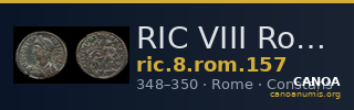 RIC VIII Rome 157 — CANOA
