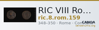 RIC VIII Rome 159 — CANOA