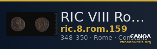 RIC VIII Rome 159 — CANOA