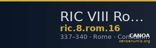 RIC VIII Rome 16 — CANOA