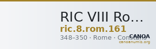 RIC VIII Rome 161 — CANOA