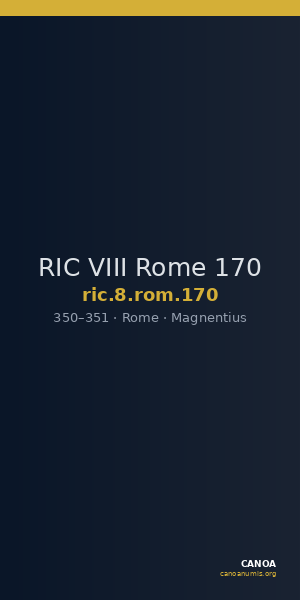 RIC VIII Rome 170 — CANOA