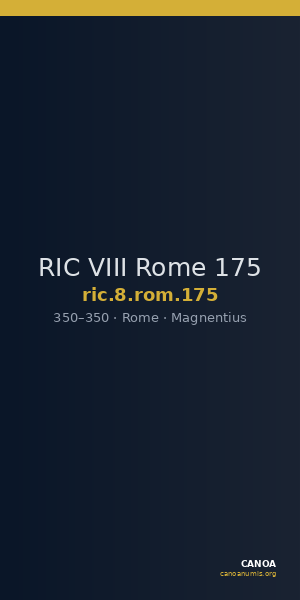 RIC VIII Rome 175 — CANOA