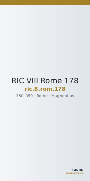 RIC VIII Rome 178 — CANOA