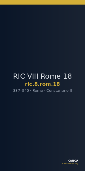 RIC VIII Rome 18 — CANOA