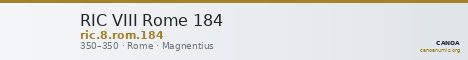 RIC VIII Rome 184 — CANOA