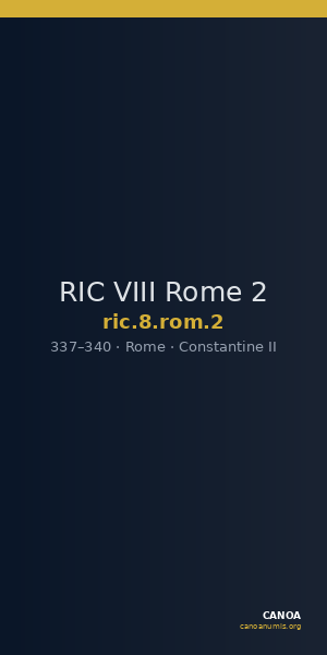RIC VIII Rome 2 — CANOA