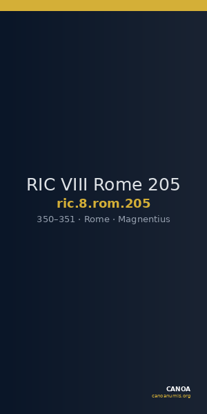 RIC VIII Rome 205 — CANOA