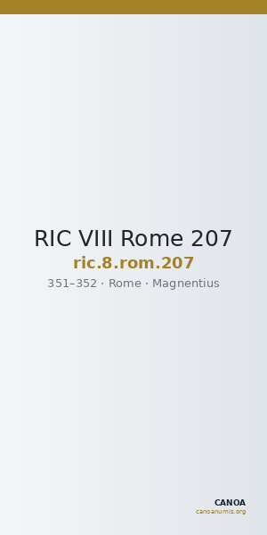 RIC VIII Rome 207 — CANOA