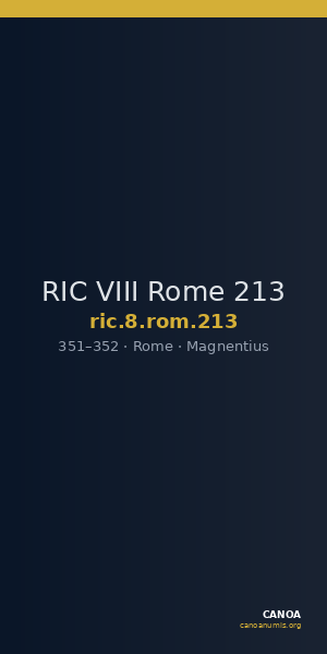 RIC VIII Rome 213 — CANOA