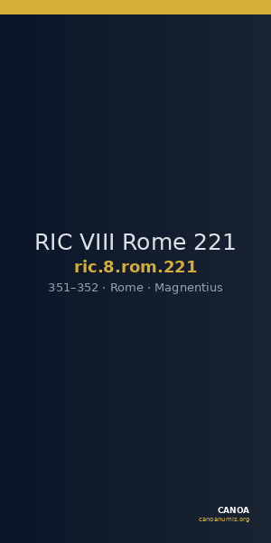 RIC VIII Rome 221 — CANOA