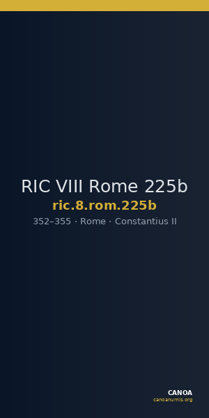 RIC VIII Rome 225b — CANOA