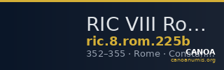 RIC VIII Rome 225b — CANOA