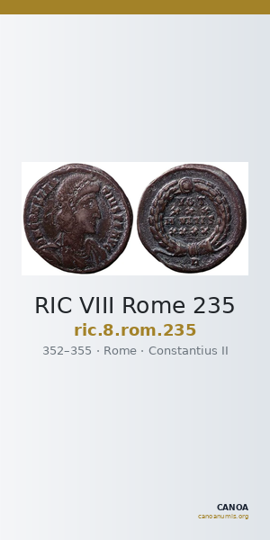 RIC VIII Rome 235 — CANOA