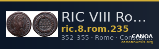 RIC VIII Rome 235 — CANOA