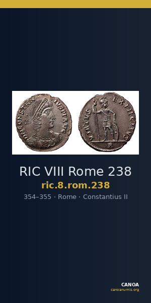 RIC VIII Rome 238 — CANOA