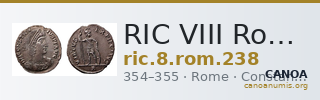 RIC VIII Rome 238 — CANOA