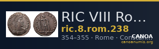 RIC VIII Rome 238 — CANOA