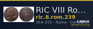 RIC VIII Rome 239 — CANOA