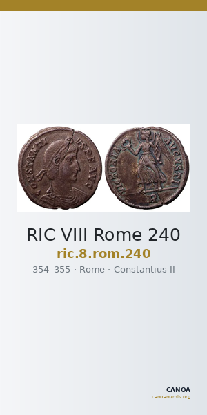 RIC VIII Rome 240 — CANOA