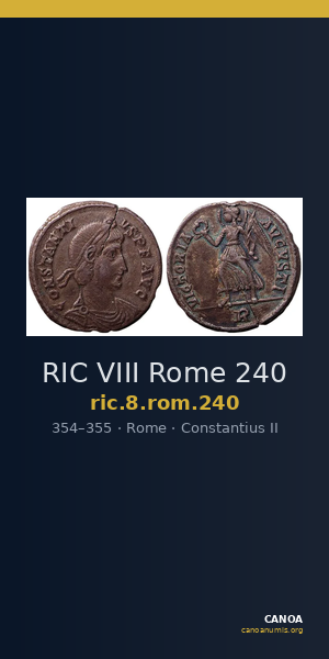 RIC VIII Rome 240 — CANOA
