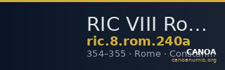 RIC VIII Rome 240a — CANOA