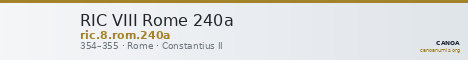 RIC VIII Rome 240a — CANOA