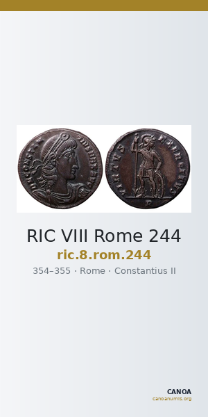 RIC VIII Rome 244 — CANOA