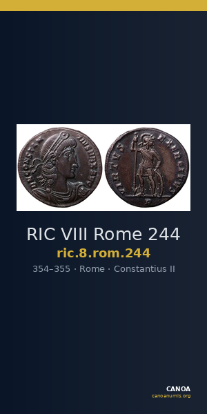 RIC VIII Rome 244 — CANOA