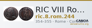 RIC VIII Rome 244 — CANOA