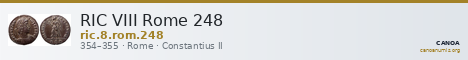 RIC VIII Rome 248 — CANOA