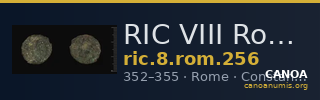 RIC VIII Rome 256 — CANOA