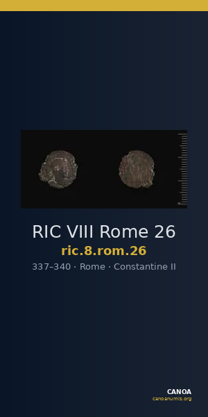 RIC VIII Rome 26 — CANOA