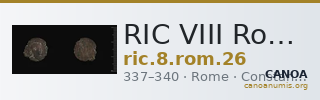 RIC VIII Rome 26 — CANOA