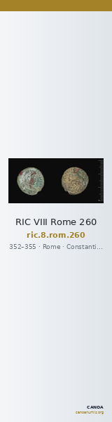 RIC VIII Rome 260 — CANOA