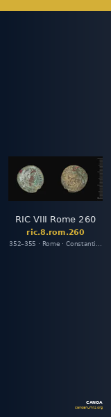 RIC VIII Rome 260 — CANOA
