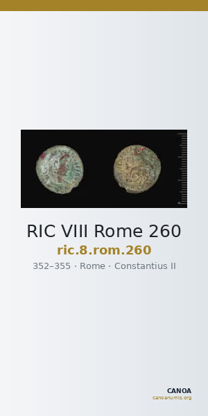 RIC VIII Rome 260 — CANOA