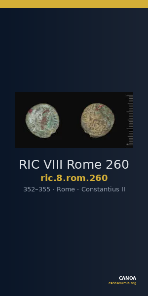 RIC VIII Rome 260 — CANOA