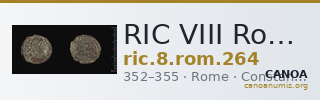 RIC VIII Rome 264 — CANOA