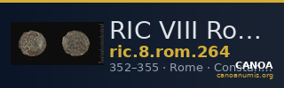 RIC VIII Rome 264 — CANOA