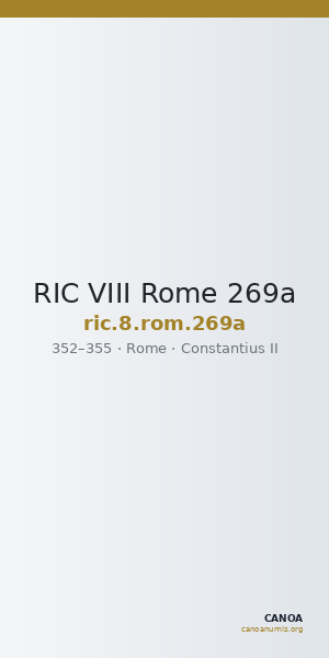 RIC VIII Rome 269a — CANOA