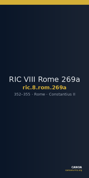 RIC VIII Rome 269a — CANOA