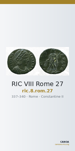 RIC VIII Rome 27 — CANOA