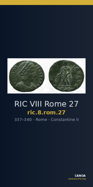 RIC VIII Rome 27 — CANOA