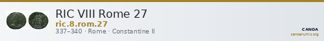 RIC VIII Rome 27 — CANOA