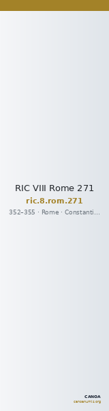 RIC VIII Rome 271 — CANOA