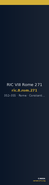 RIC VIII Rome 271 — CANOA