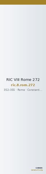 RIC VIII Rome 272 — CANOA