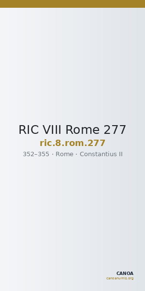 RIC VIII Rome 277 — CANOA