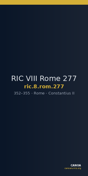 RIC VIII Rome 277 — CANOA